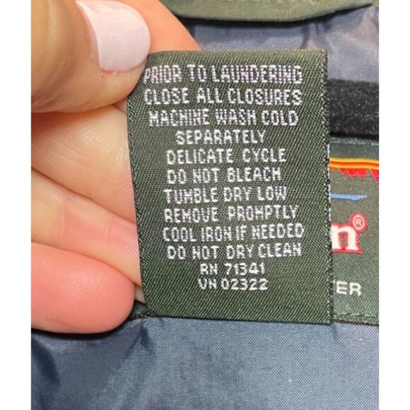 L.L. Bean Mens 3-In-1 Outdoor Jacket Army Green XL Polyester Shell & Insulation - Picture 10 of 16